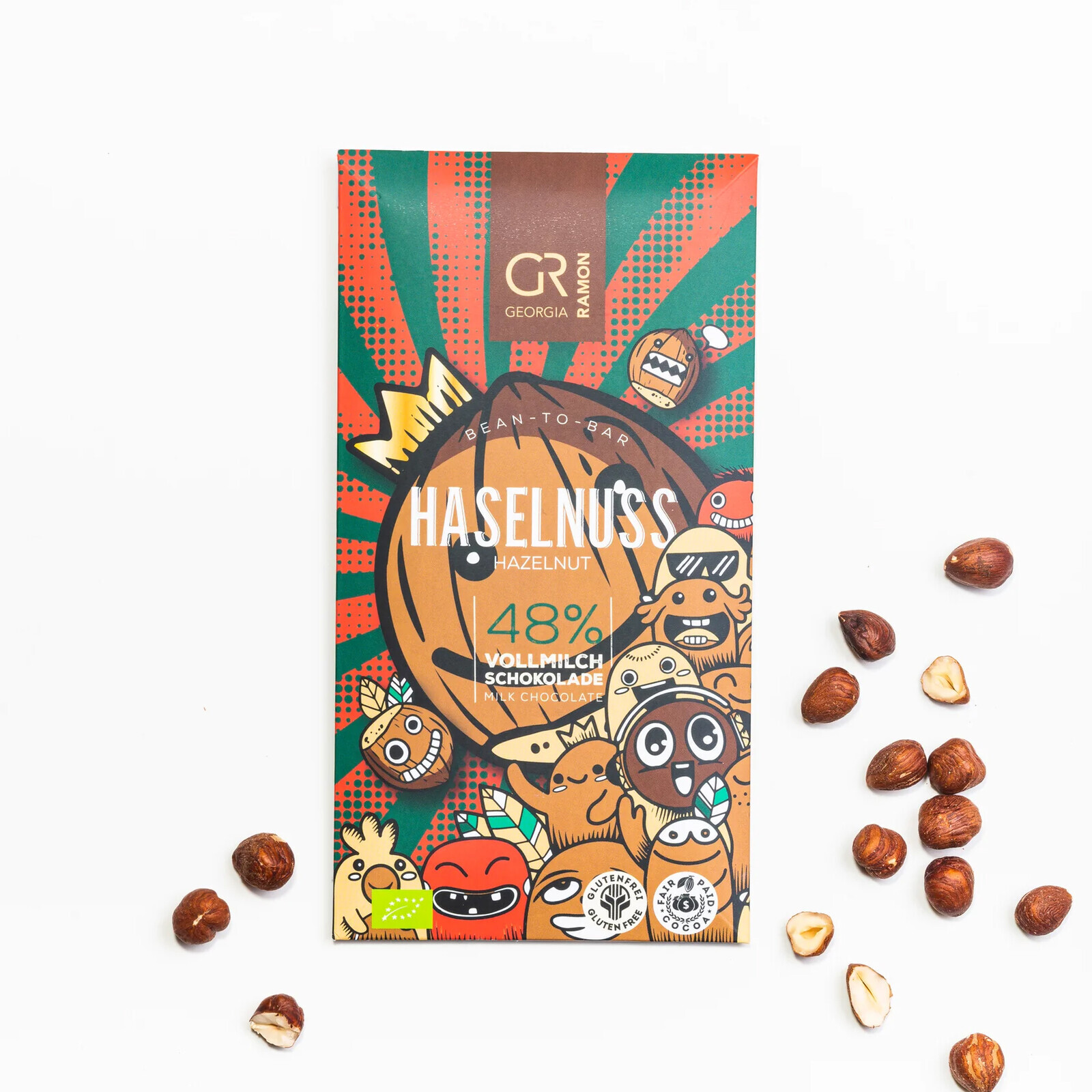 Georgia Ramon - lískooříšková mléčná čokoláda 48% BIO