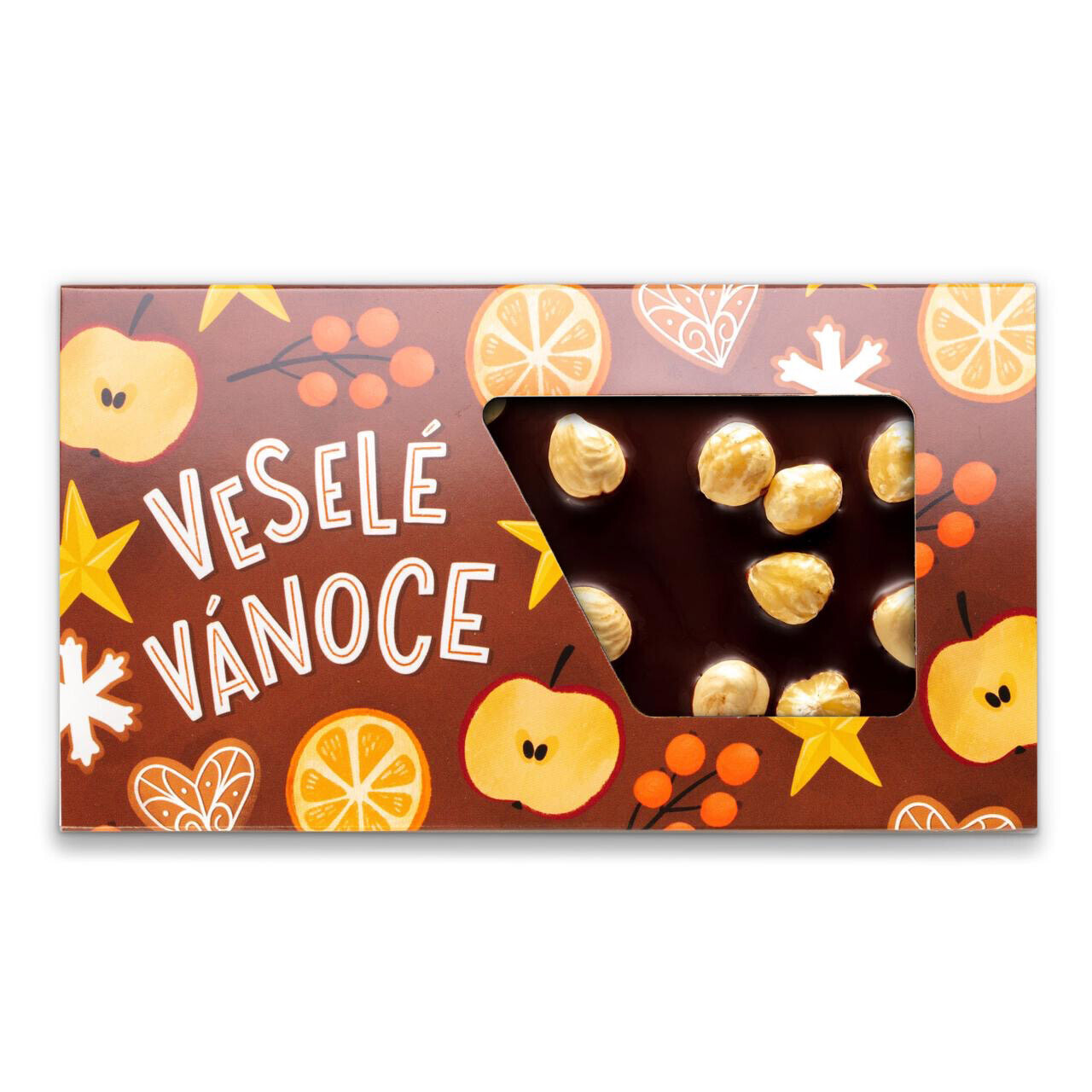 Choklid Veselé Vánoce | 55% čokoláda s lískovými ořechy