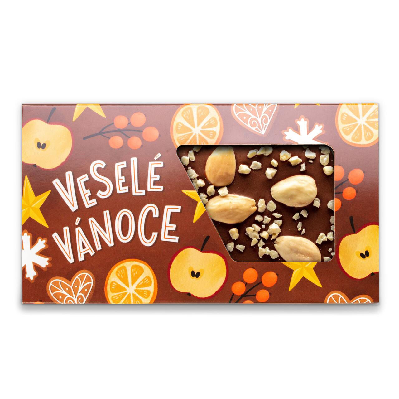 Choklid Veselé Vánoce | 55% čokoláda s mandlemi