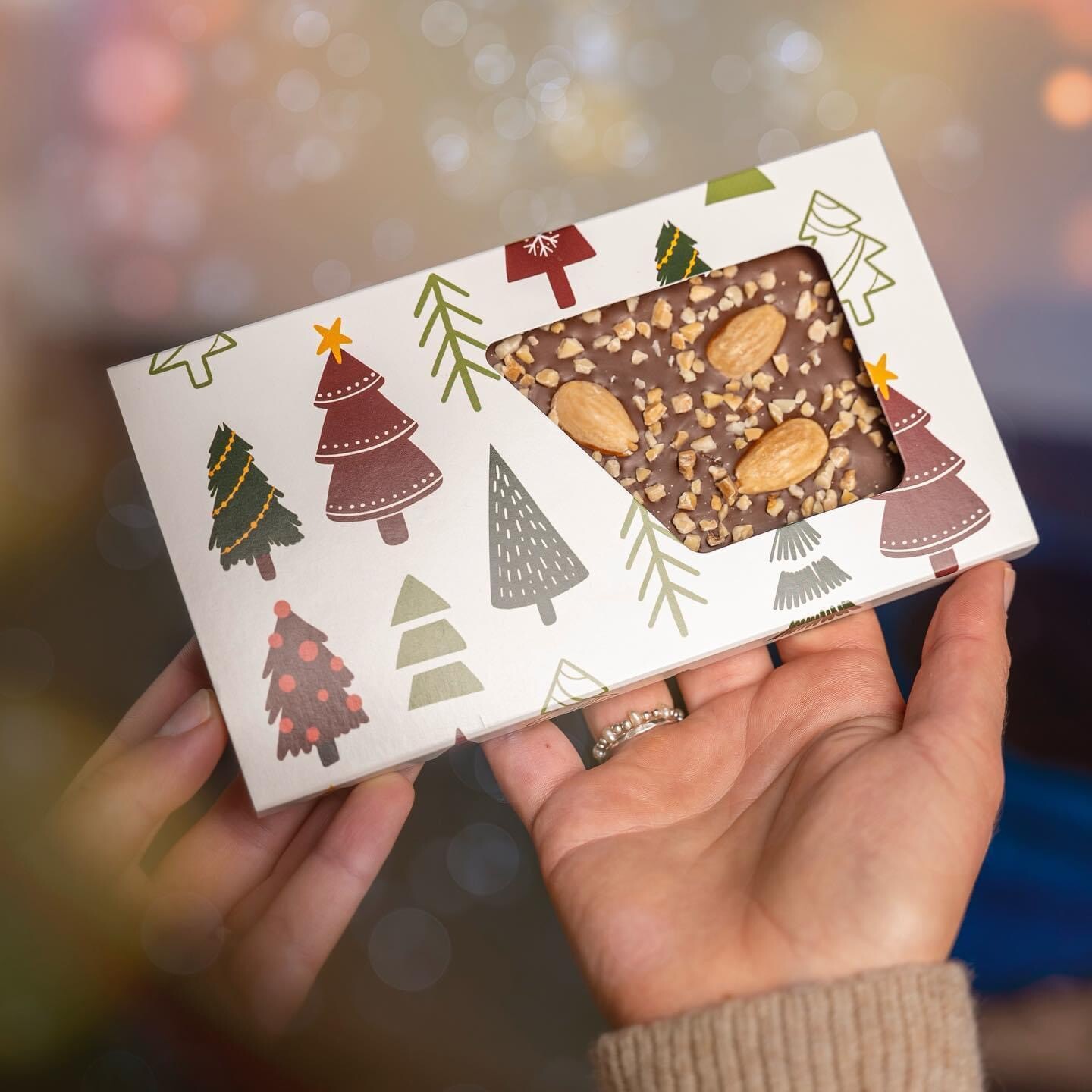Choklid Vánoční stromeček | 55% čokoláda s mandlemi