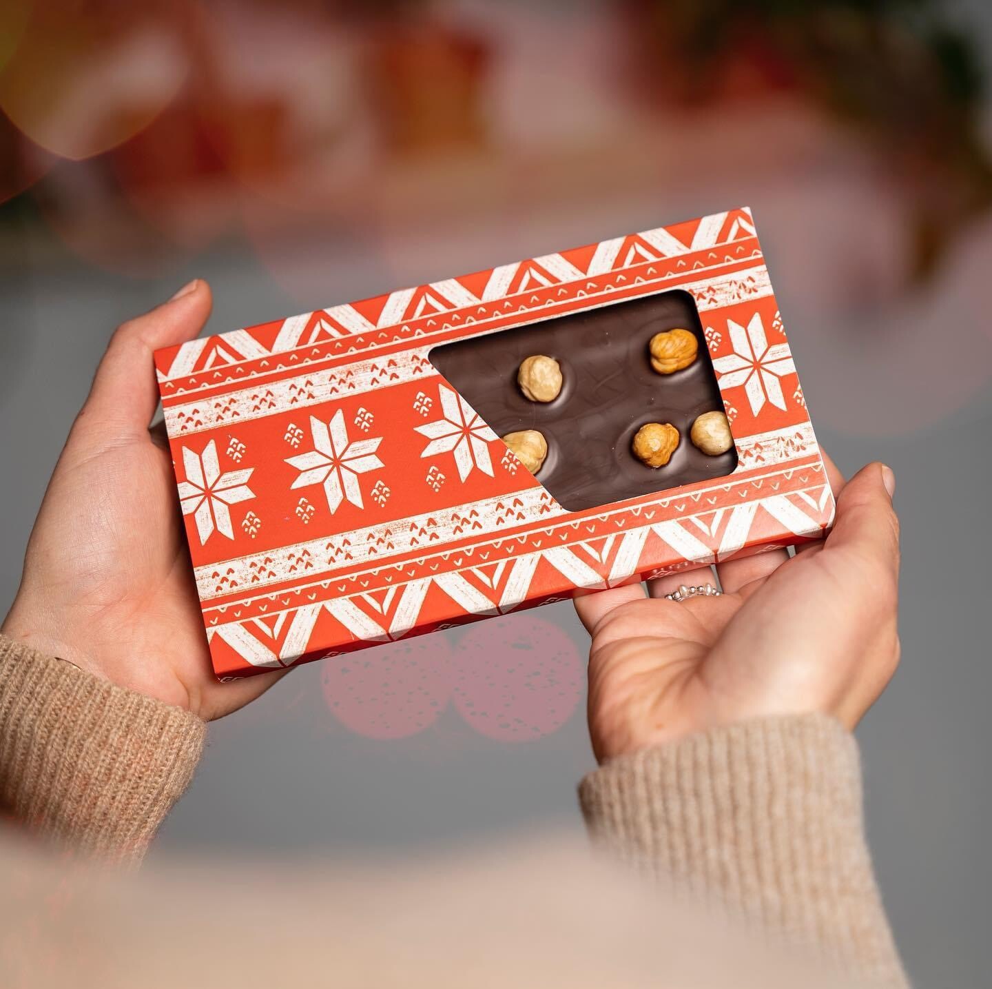 Choklid Vánoční dárek | 55% čokoláda s lískovými ořechy
