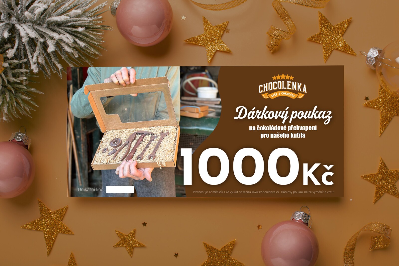 Chocolenka Elektronický dárkový poukaz 1000 Kč