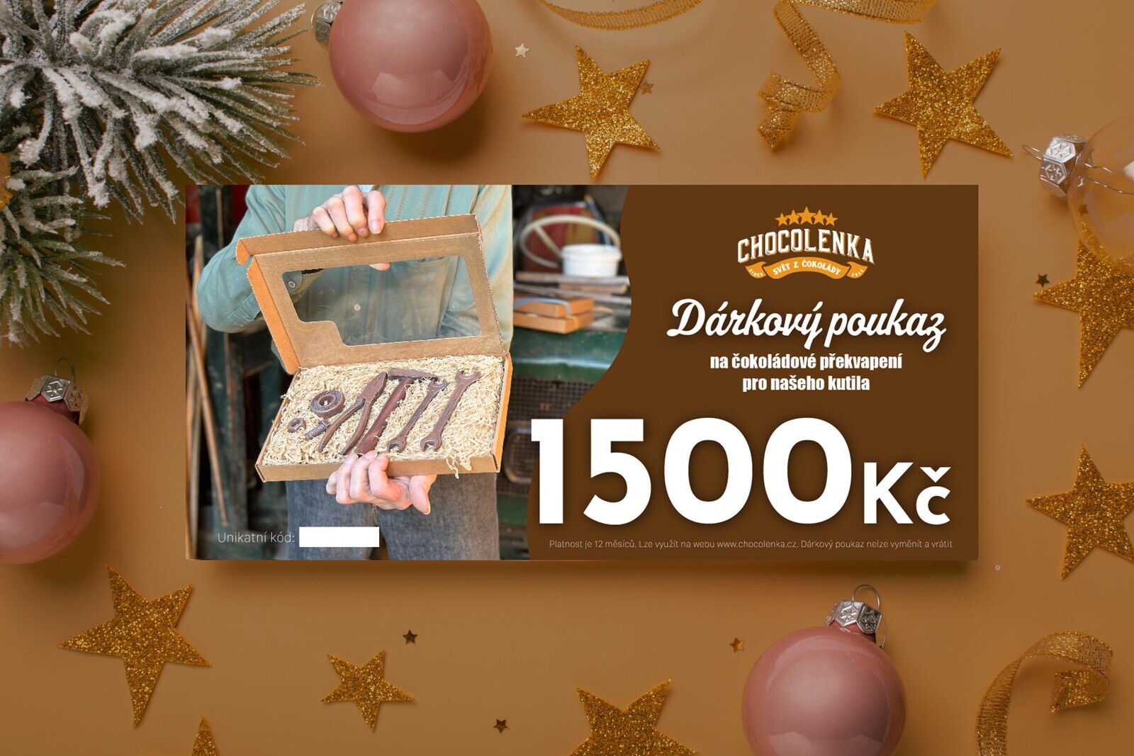 Chocolenka Elektronický dárkový poukaz 1500 Kč