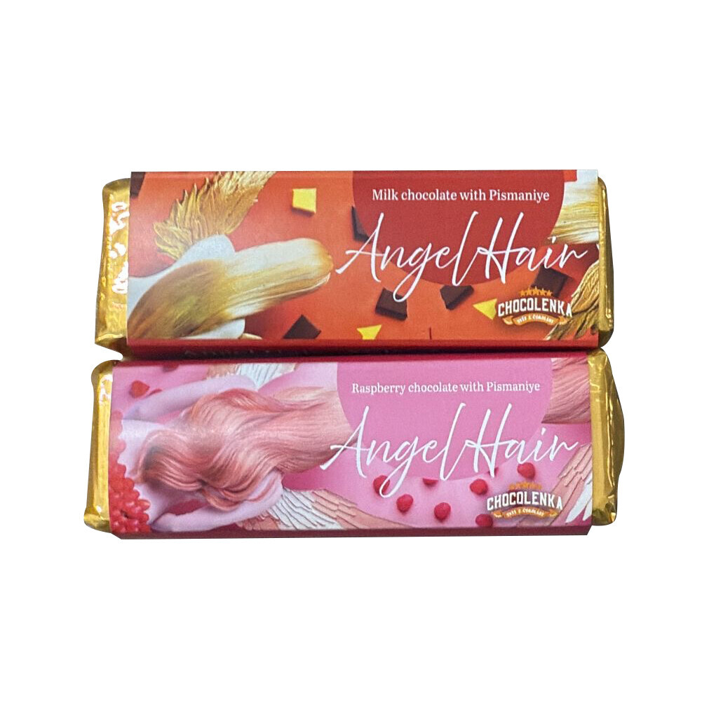 Chocolenka Tyčinka Angel Hair - Plněná Malinová čokoláda