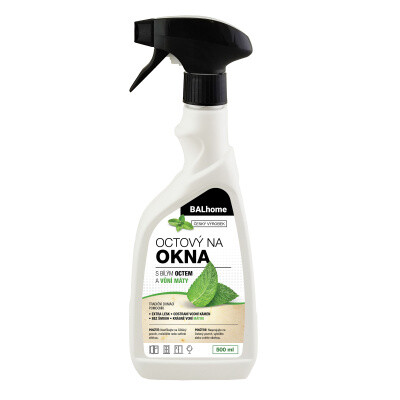 Balhome octový čistič na okna 500 ml, rozprašovač