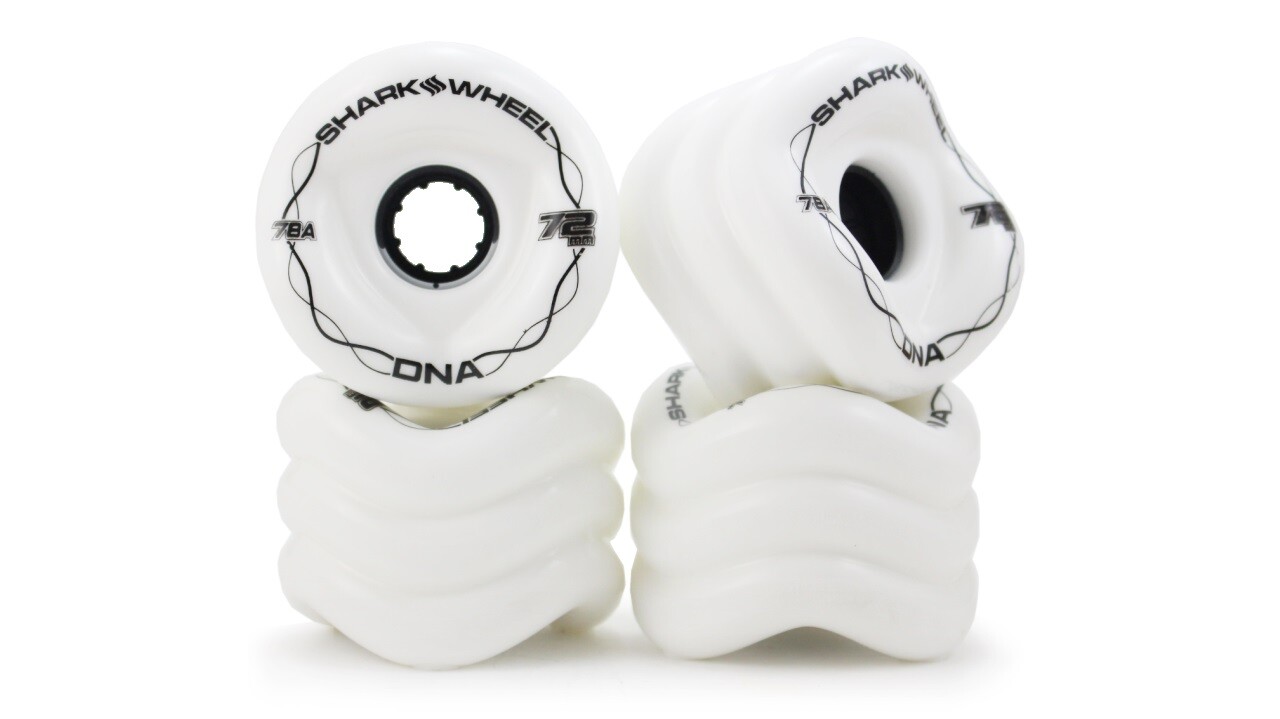 Shark Wheels - DNA 72mm 78a white - kolečka (sada 4ks)