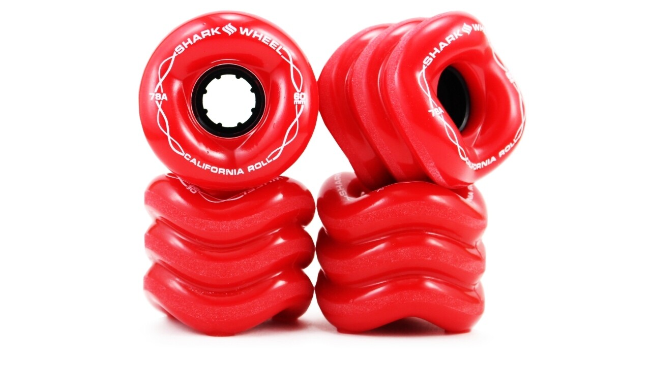 Shark Wheels - California Roll 60mm 78a red - kolečka (sada 4ks)