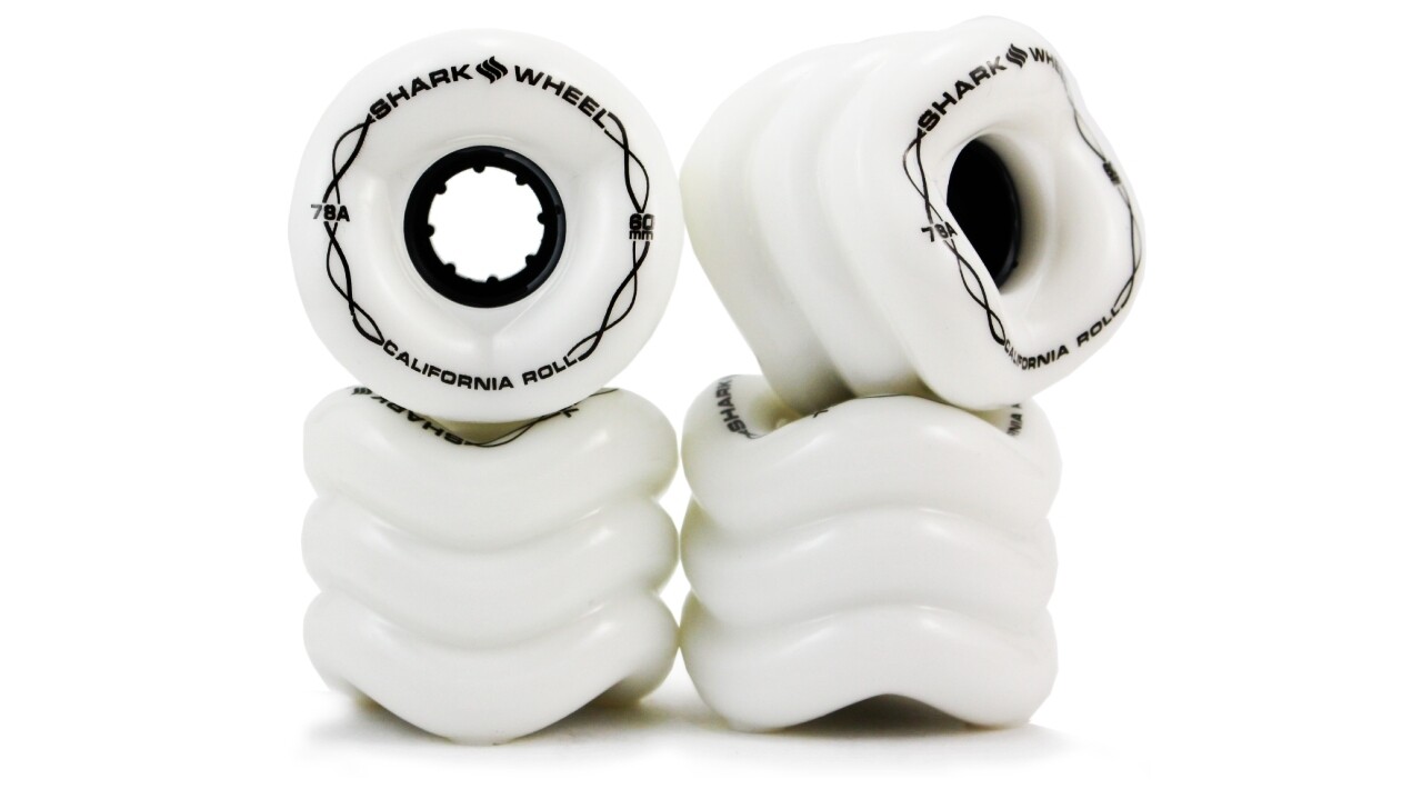 Shark Wheels - California Roll 60mm 78a white - kolečka (sada 4ks)