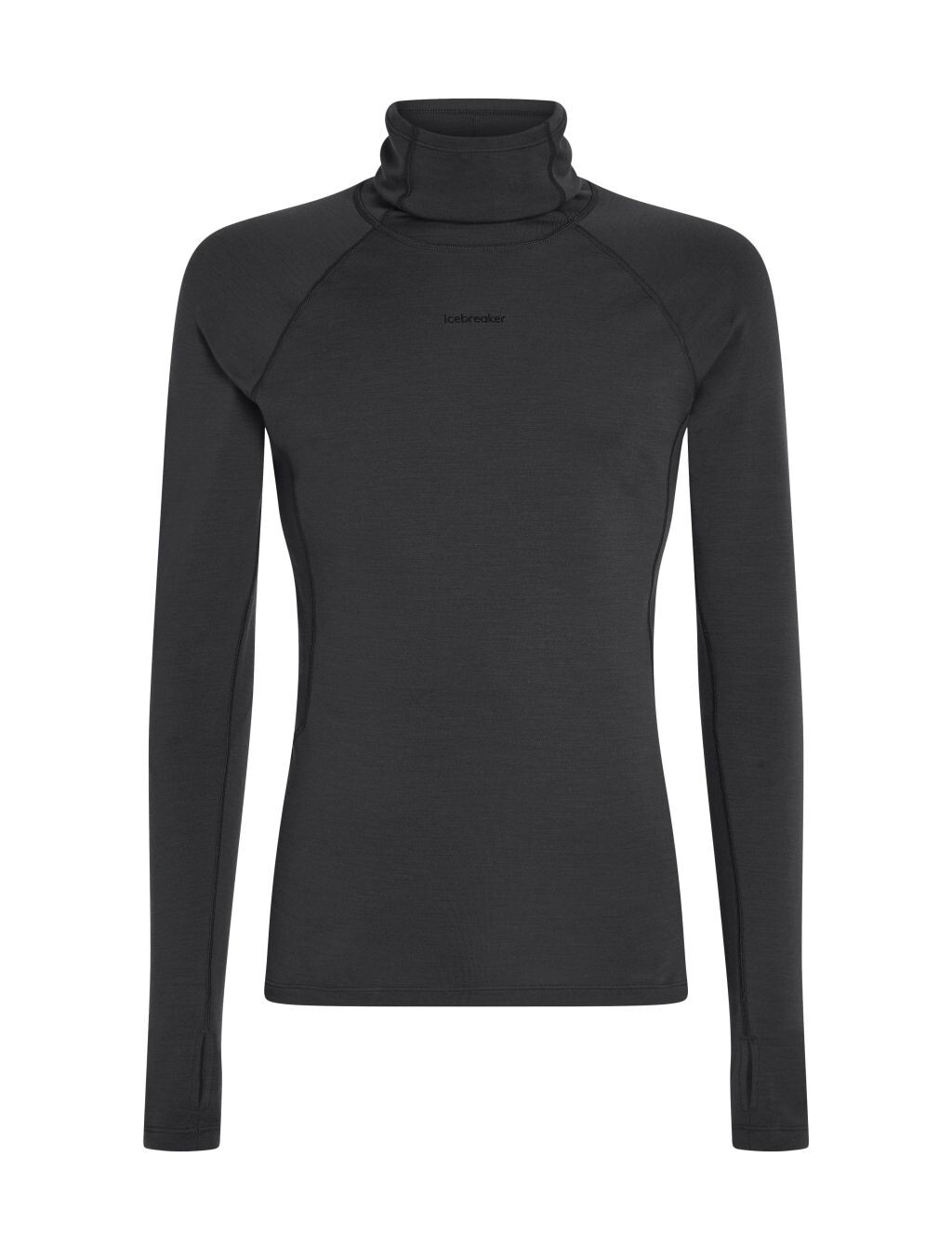Pánské merino tričko s dlouhým rukávem ICEBREAKER Mens 300 MerinoFine Polar LS Roll Neck, Black velikost: L