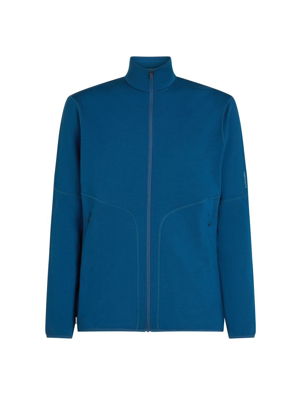 ICEBREAKER Mens 560 Realfleece Elemental II LS Zip, Atlantis velikost: L