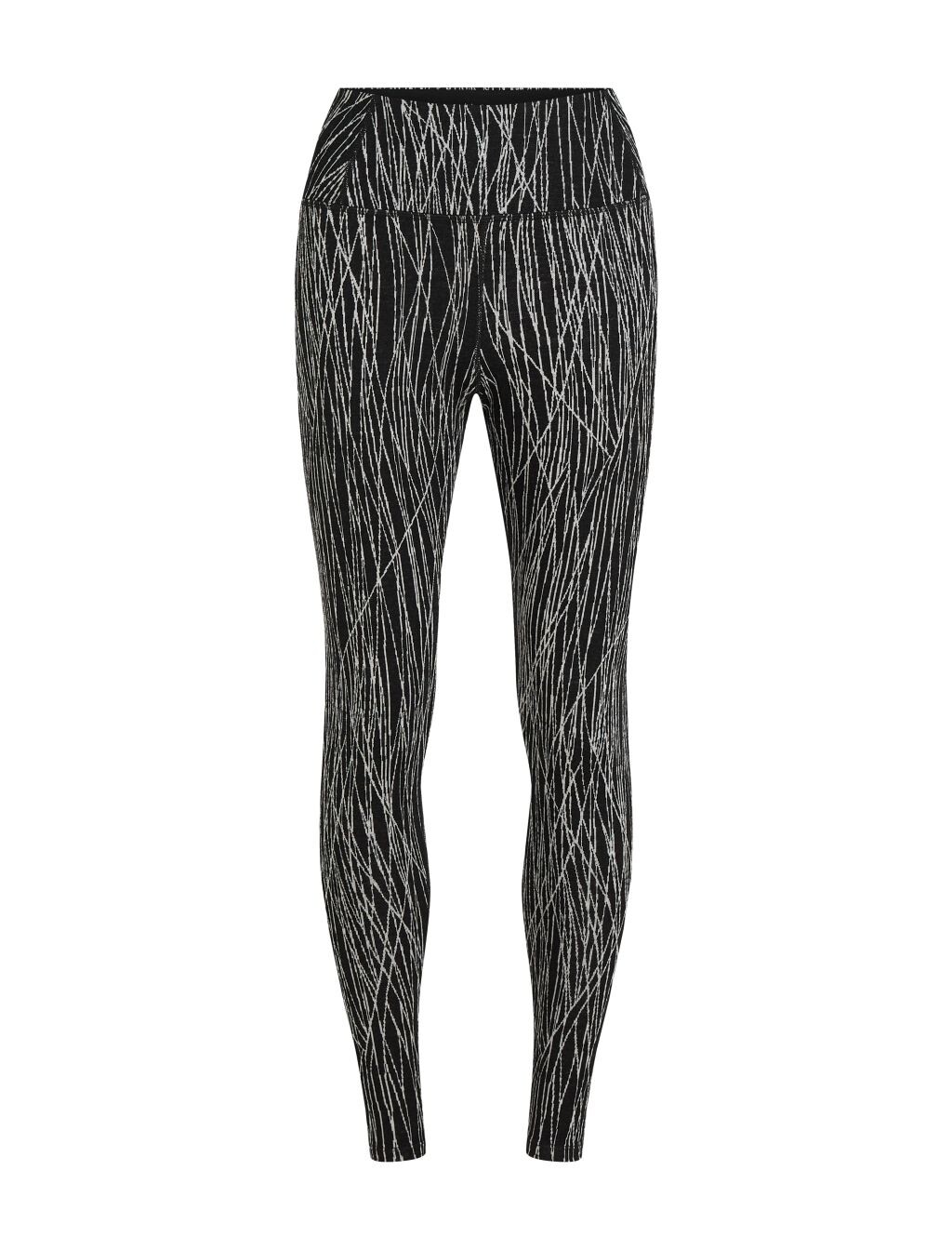 ICEBREAKER Wmns 260 Vertex High Rise Leggings Delta, Black/Snow/J velikost: L