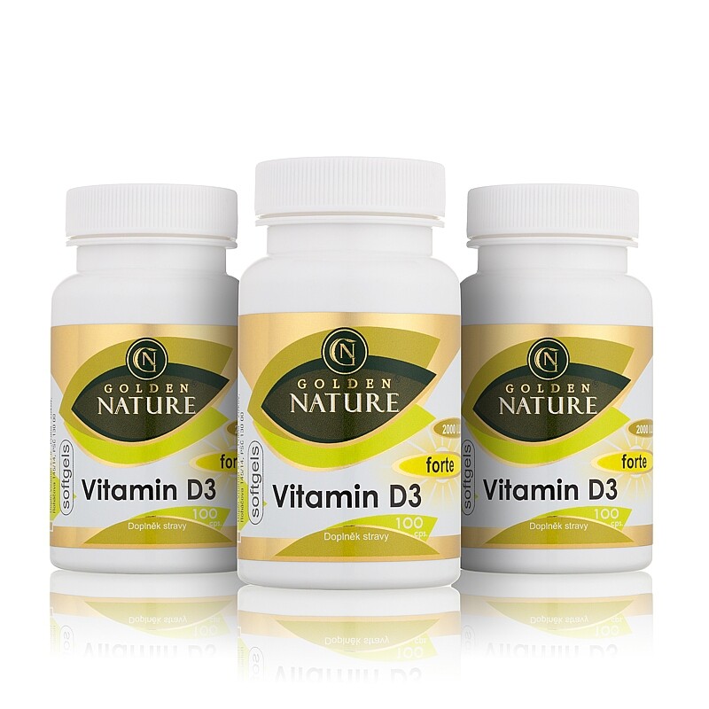 2+1 Golden Nature Vitamin D3 2000 I.U. softgel 300 cps. - Golden Nature