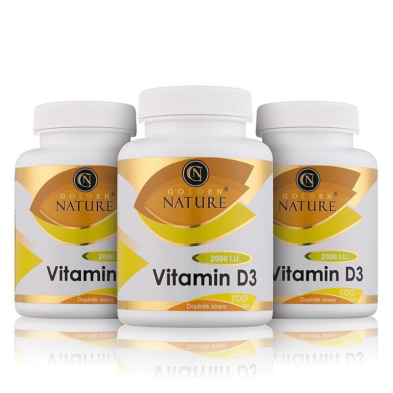 2+1 Golden Nature Vitamin D3 2000 I.U. 300 cps. - Golden Nature