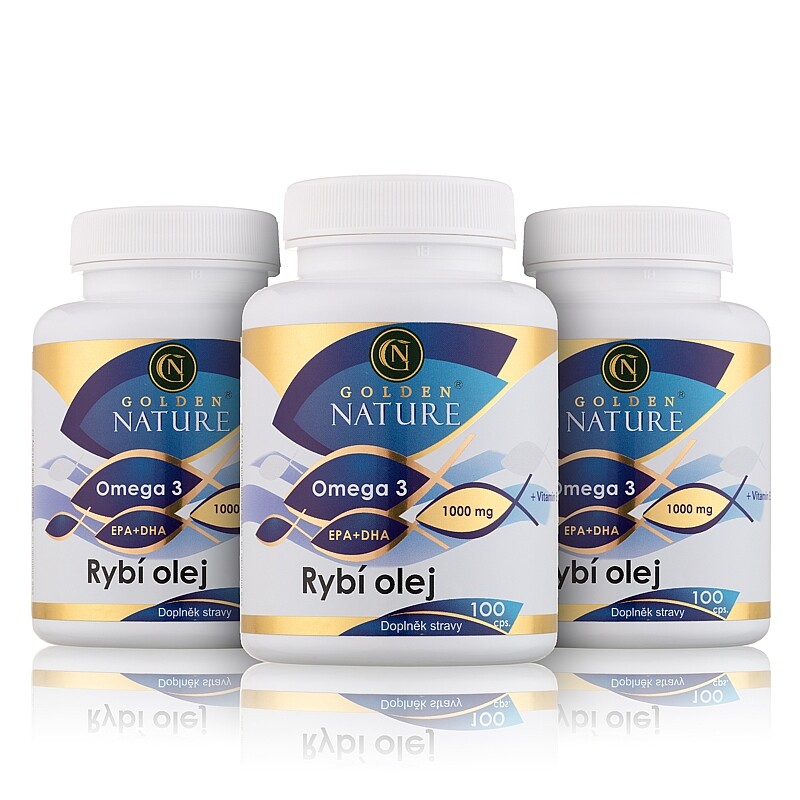 2+1 Golden Nature Rybí olej (Omega 3) 300 cps - Golden Nature