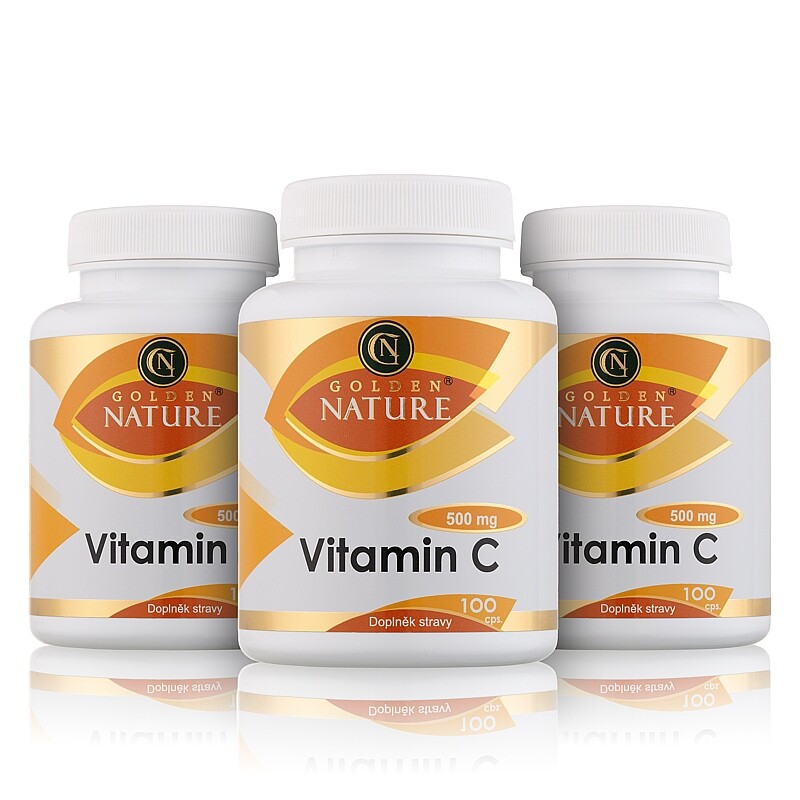 2+1 Golden Nature Vitamin C 500mg 300 cps. - Golden Nature