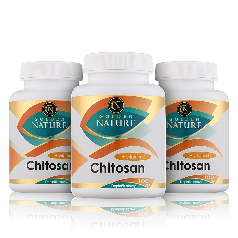 2+1 Golden Nature Chitosan + Vitamin C 300 cps. - Golden Nature