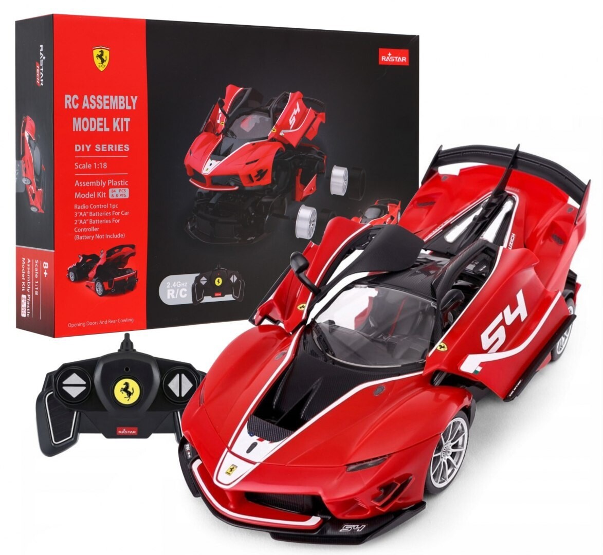 Mamido RASTAR Auto na dálkové ovládání RC Ferrari FXX-K Rastar 1:18 červené