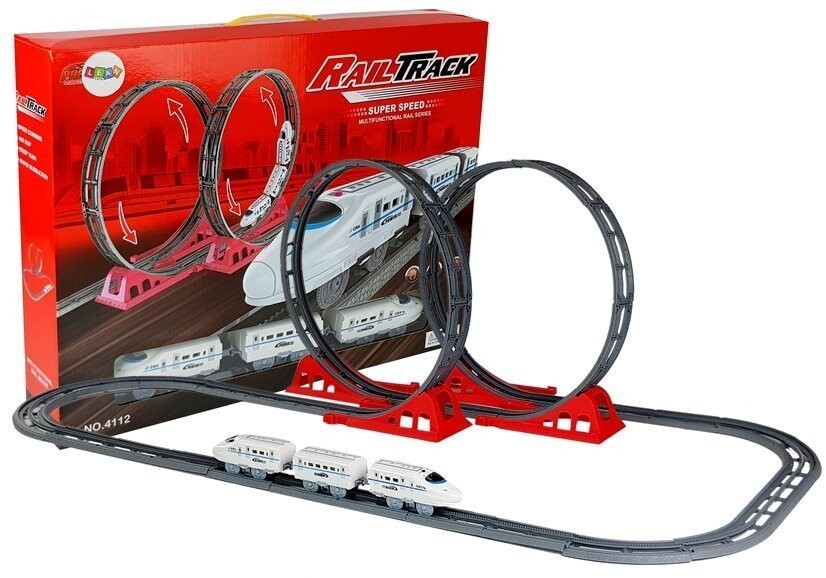 mamido Vláčkodráha s lokomotivou a dvěma vagóny 126 cm