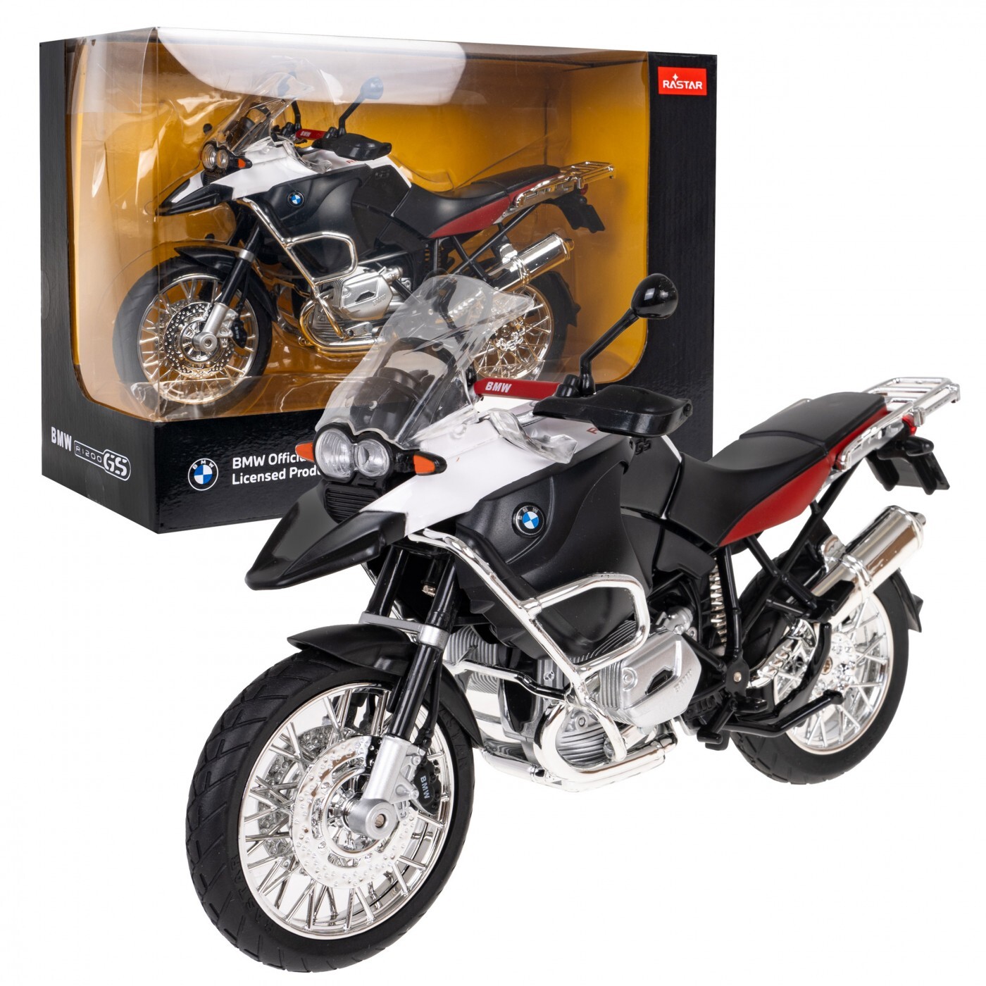 RASTAR Motorka BMW R1200 GS Rastar 1:9 bílá