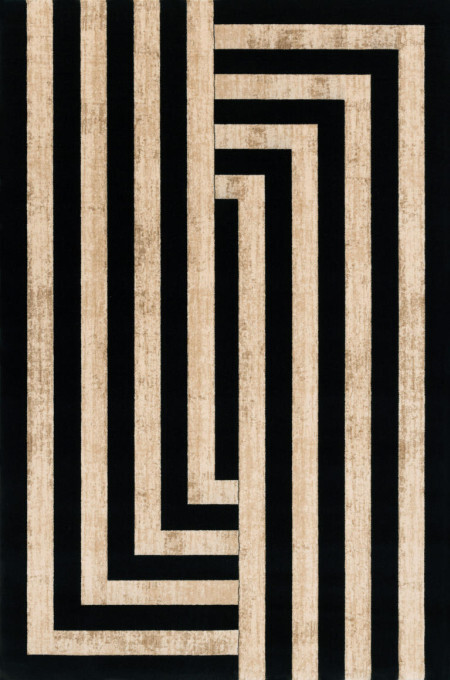 Koberec Agnella Agnus Art Deco II černý