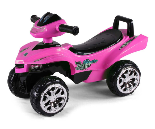 Odrážedlo Monster černé / růžové