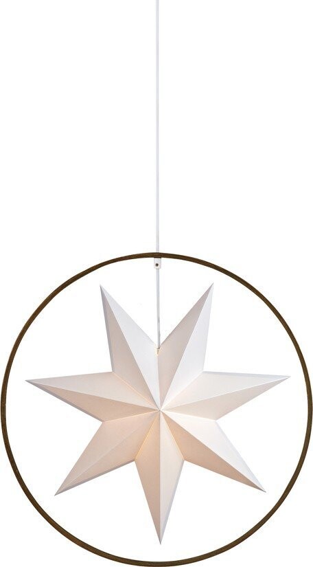 Bílo-šedá světelná dekorace ø 50 cm Speranza – Markslöjd