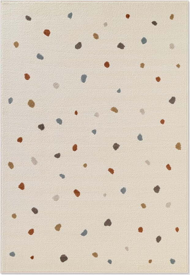 Krémový dětský koberec 200x290 cm Funny Dots – Hanse Home