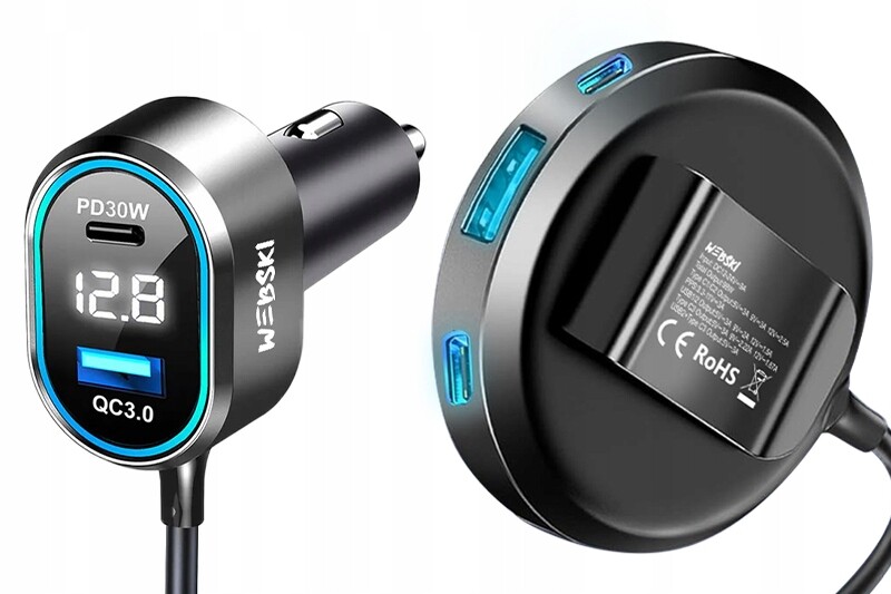 Prodlužovací Kabel Automobilová Klip Na Sedadlo Kabel 1,5M 98W