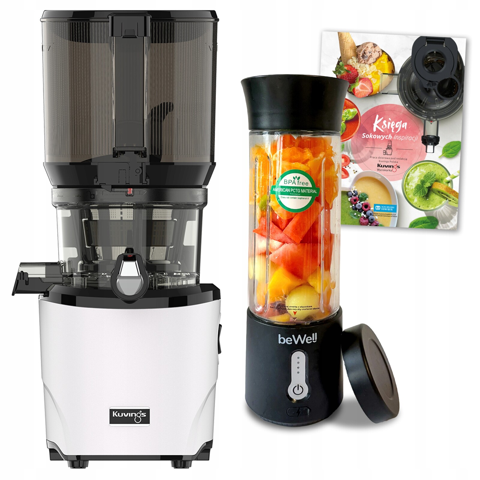 Kuvings Pomalý Odšťavňovač Ovoce Zeleniny Mixér Bewell