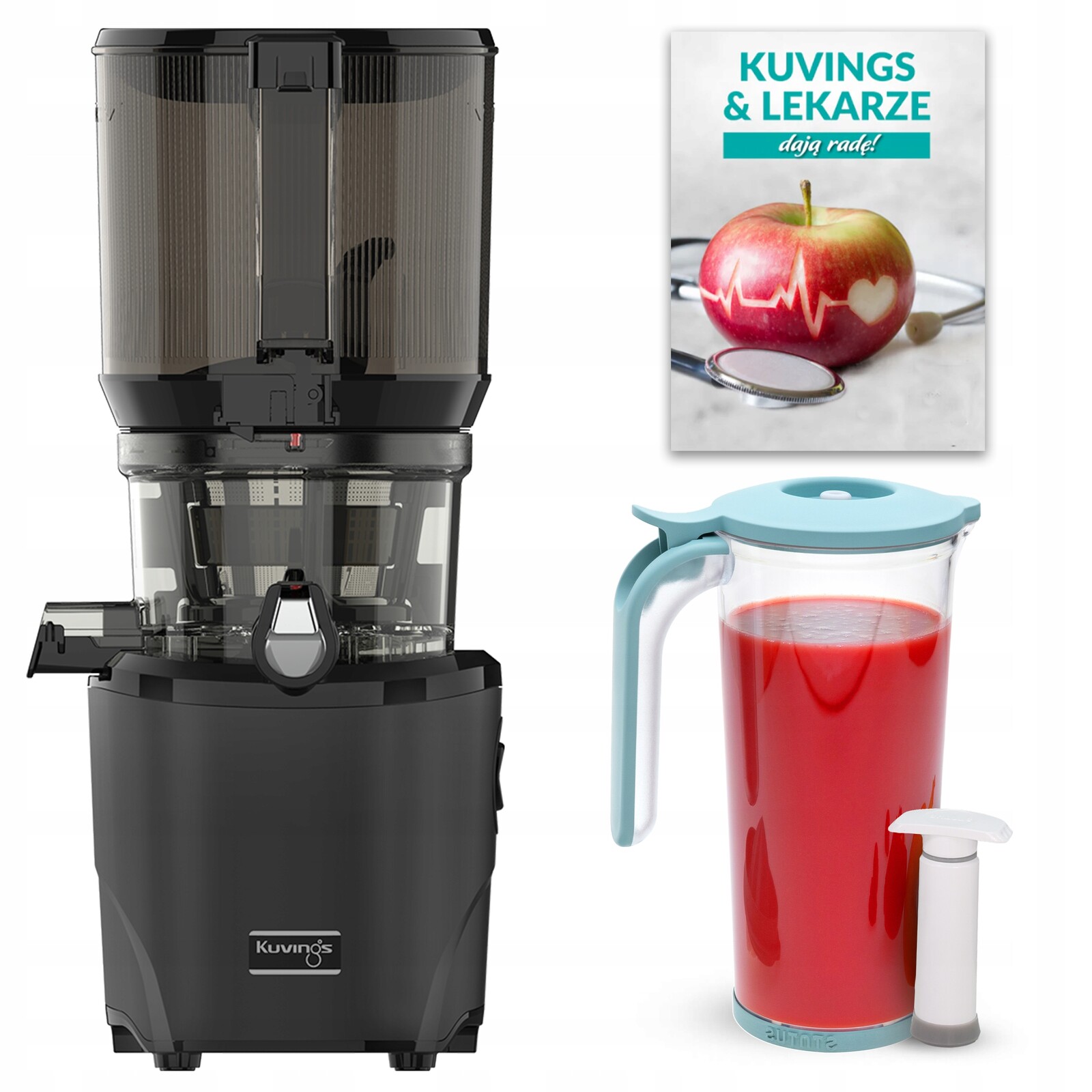Kuvings AUTO10S Pomalý odšťavňovač na šťávy z ovoce a zeleniny +dárek