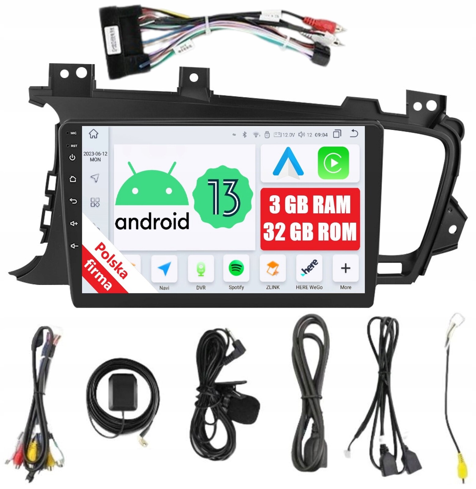 Navigace Rádio 2DIN Android Kia Optima 1 A 3/32 Gb Dsp Carplay
