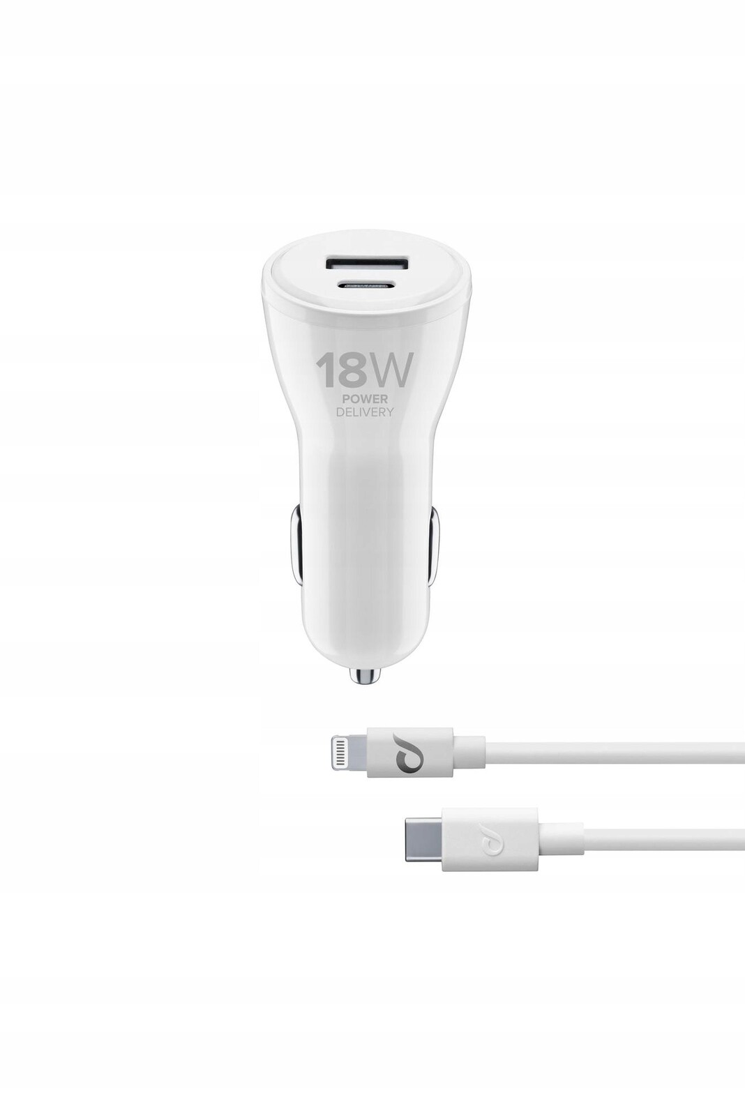 Dvojitá Sada Autonabíječe Usb-c C2L 30W Bílá