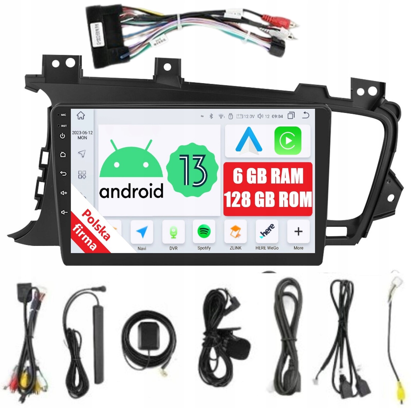 Rádio 2DIN Navigace Android Kia Optima 1 A 6/128 Gb Dsp Carplay Lte