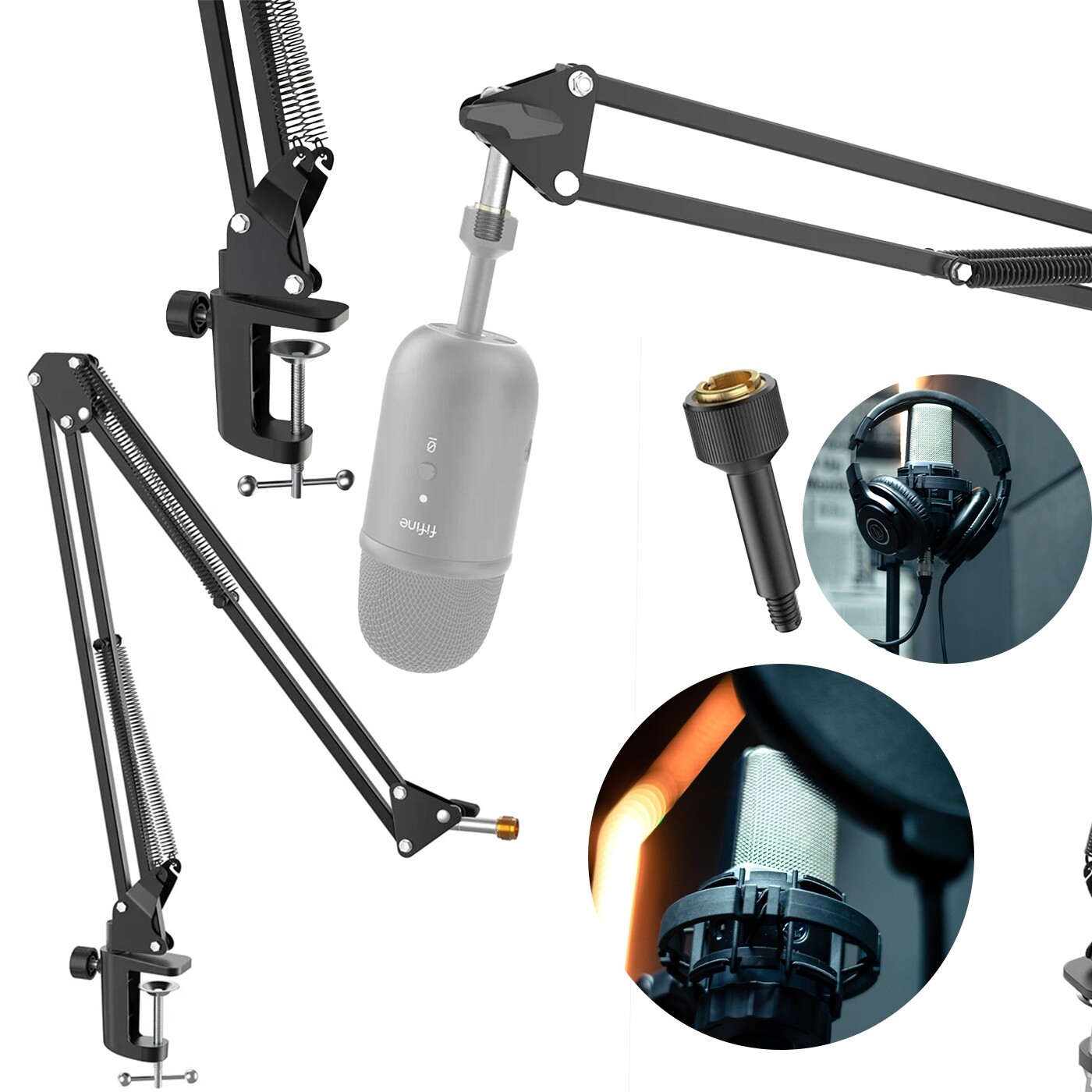 Stativ Pro Mikrofon Nastavitelné Rameno Stojan Výložník Stativ Na Stůl