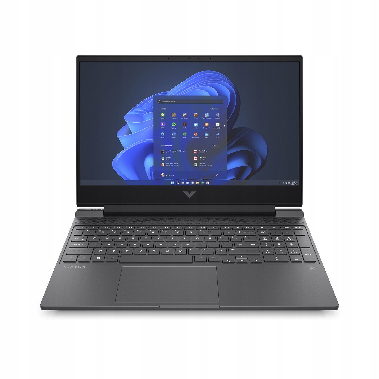 Notebook Hp Victus 15-fa Intel i5 16GB 512GB Rtx 4050 Fhd 144Hz Win 11 Černý