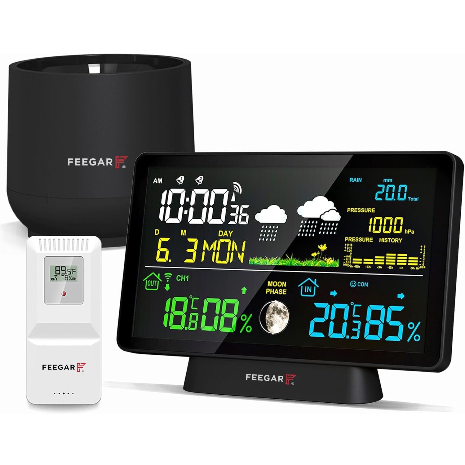 Bezdrátová meteorologická stanice Feegar Rain 7,5