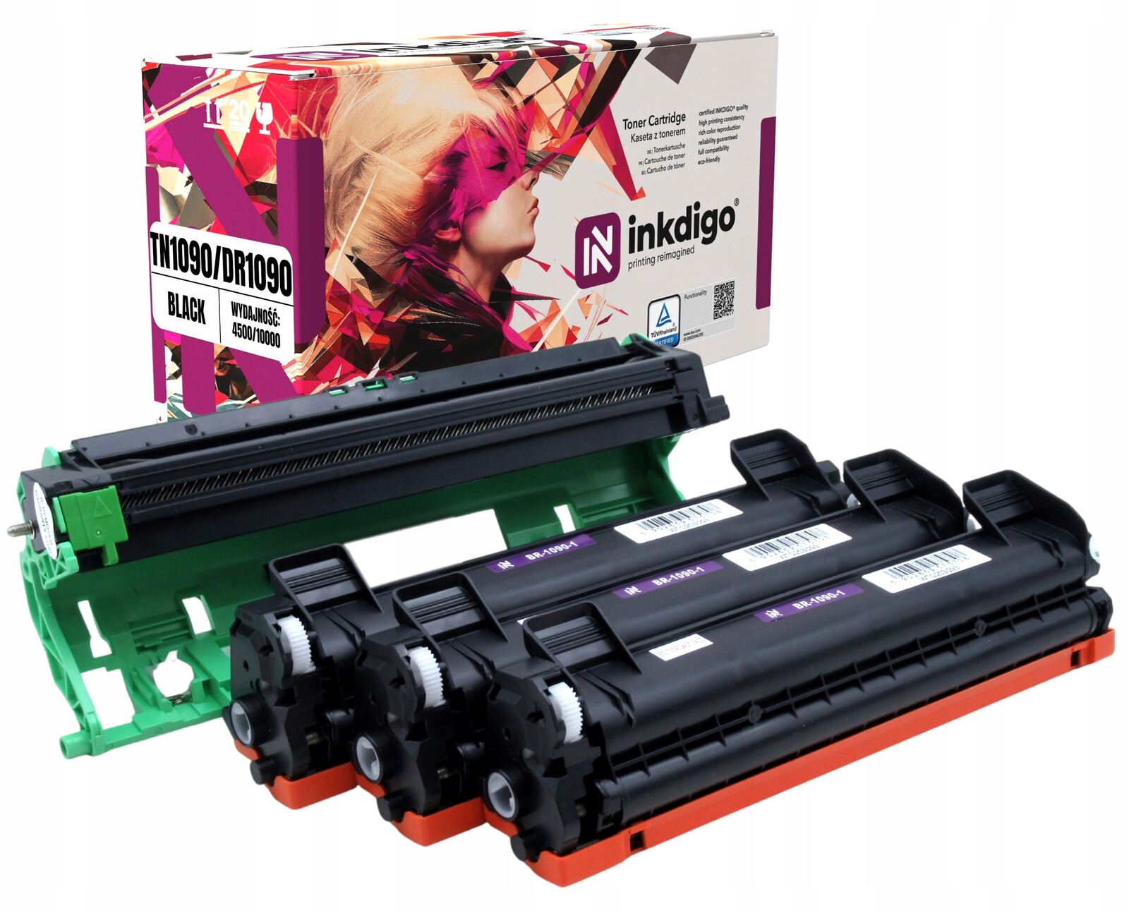 3x Toner TN1090 a Buben DR1090 pro tiskárnu Brother HL-1222WE HL-1223WE