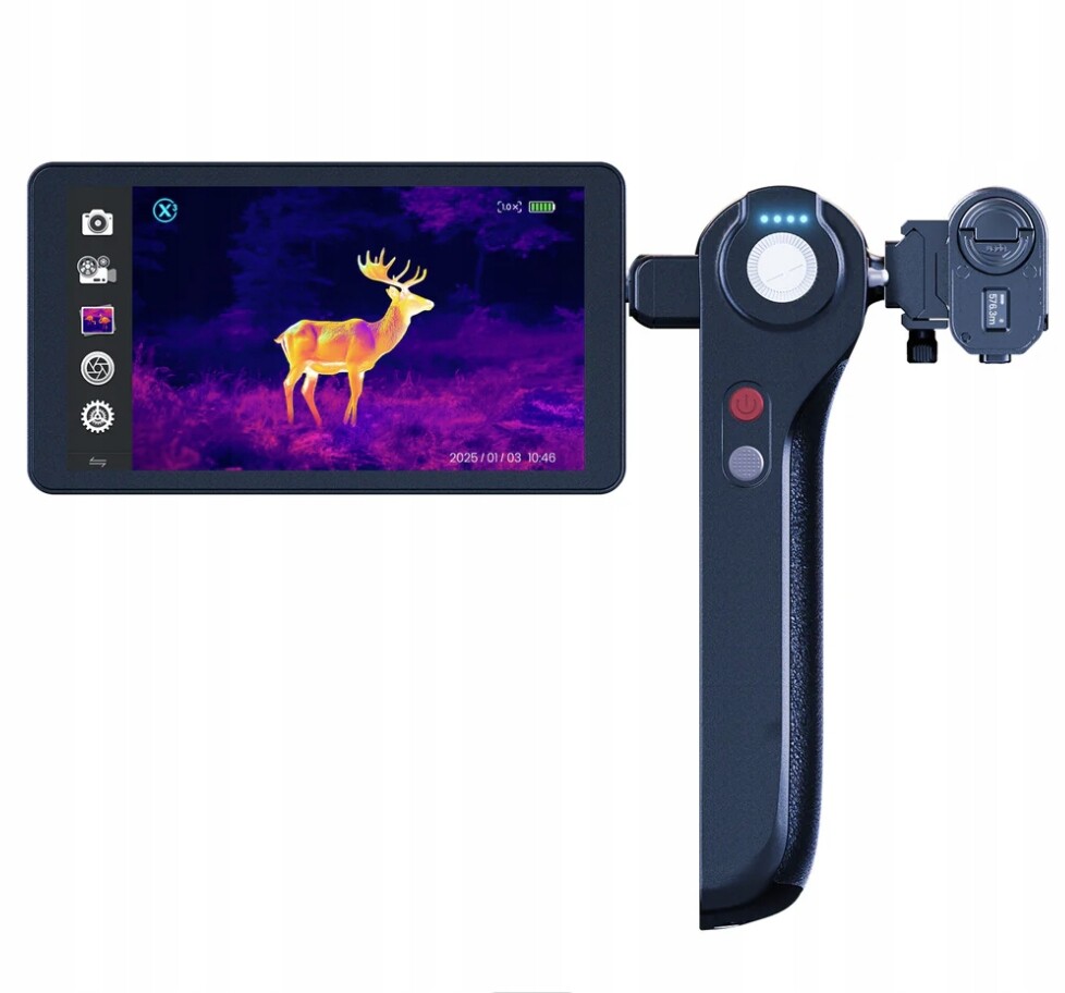 Termovizní kamera Thermal Master DV2 LCD 5 palců 1000 m 5000 mAH 50 Hz 10 mm