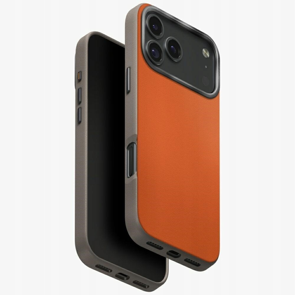 Pouzdro Uniq pro iPhone 17 Pro Max MagClick, ochranná zadní kryt oranžová/šedá