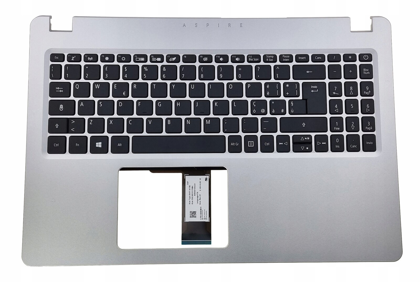 Klávesnice S Horním Krytem Acer A515-52G A515-52 Ita