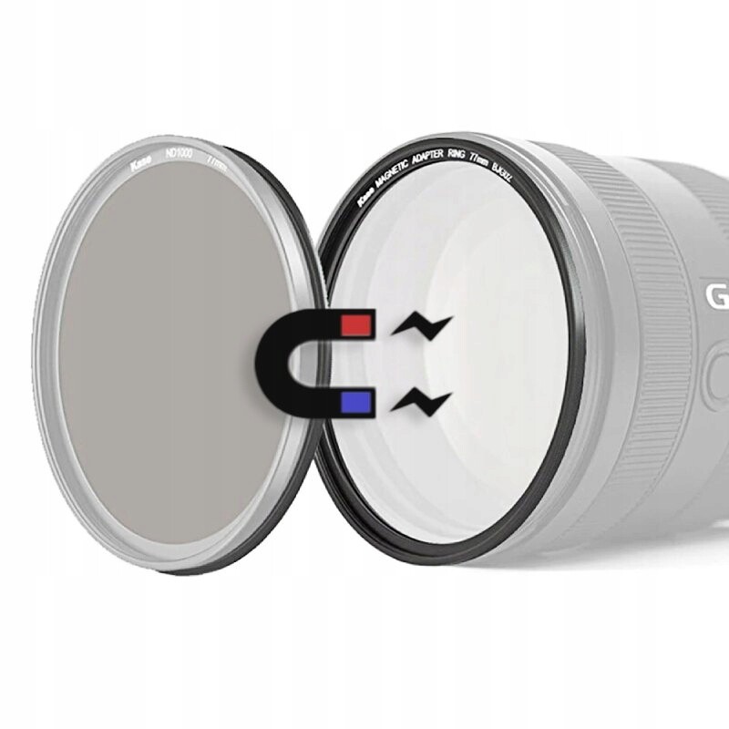 Magnetická sada adaptérů Kase – vyměňte šroubovací filtr za magnetický 67 mm