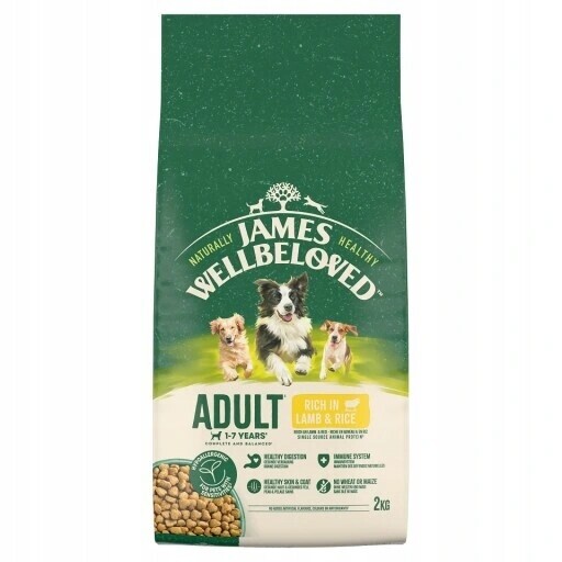 James Wellbeloved Adult Dog Hypoallergenic jehněčí s rýží - 2 kg