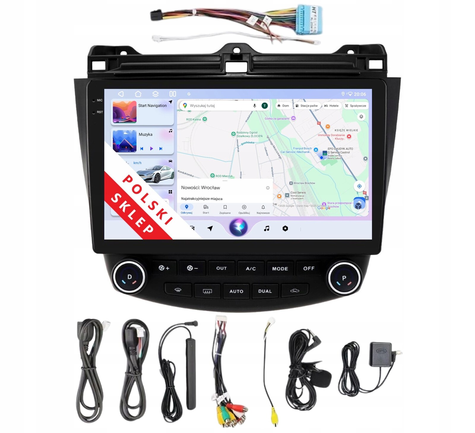 Rádio 2DIN Navigace Android Honda Accord 7 VII 3/32 Gb Dsp Carplay Lte