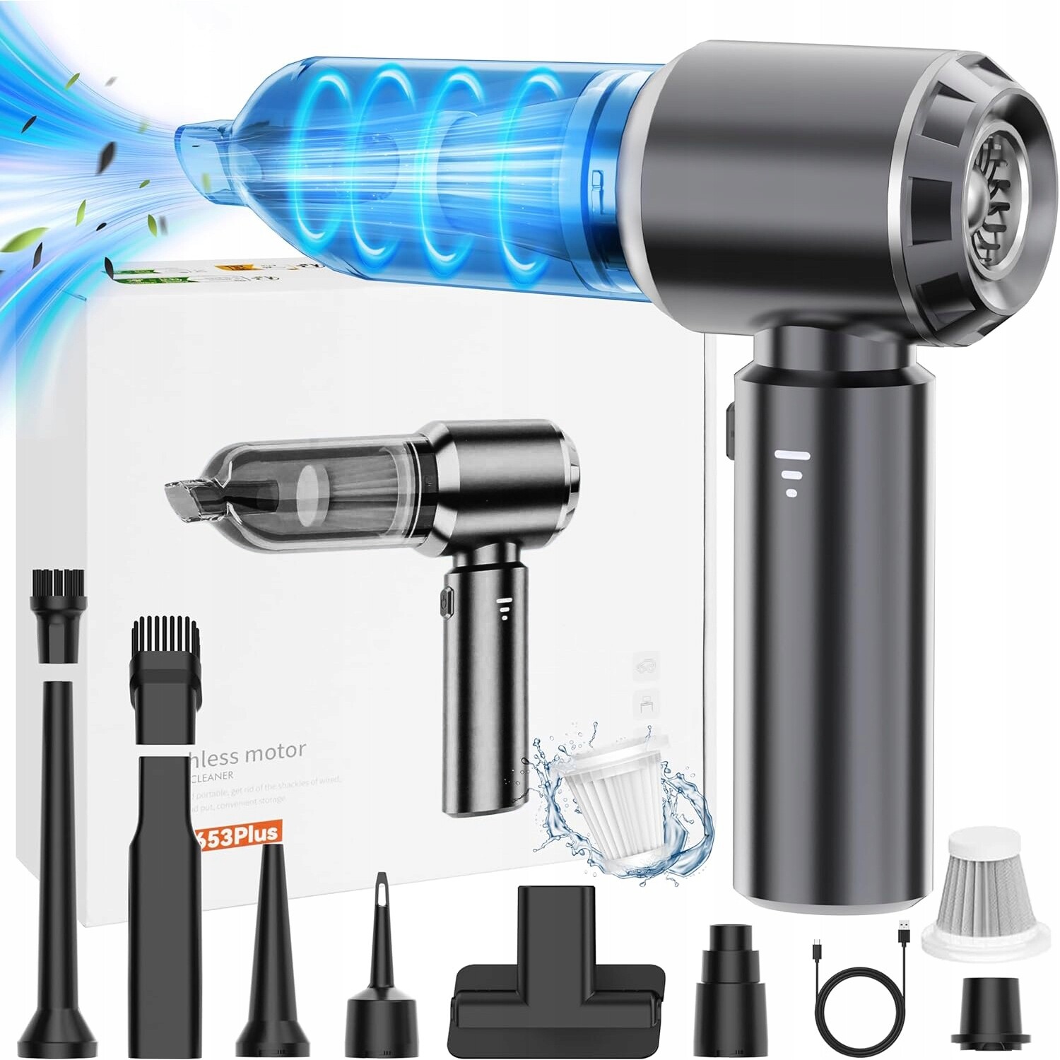 Bezdrátový Vysavač Do Auta 100 W 6000-16000 Pa