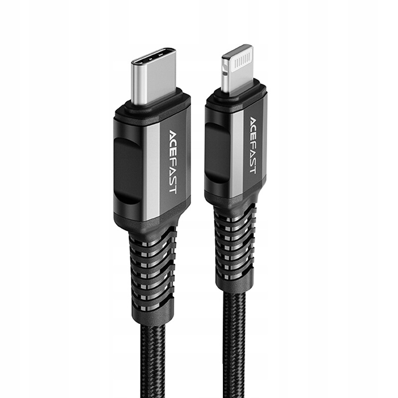 Kabel pro iPhone Usb-c Lightning 30W 3A 1.2 m černý