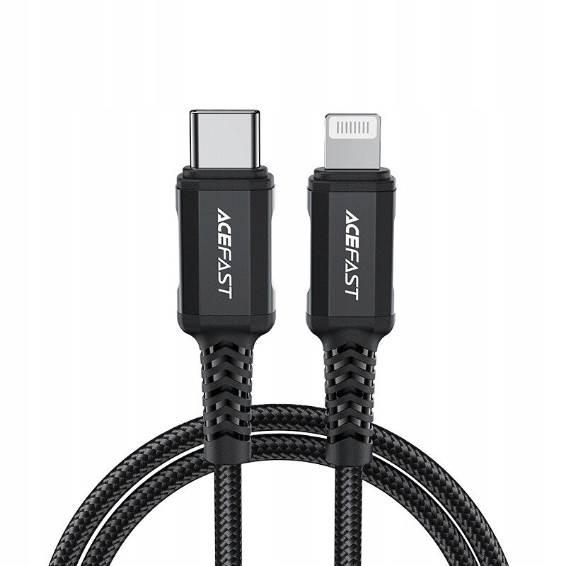 Kabel pro iPhone Usb-c Lightning 30W 3A 1.8 m černý
