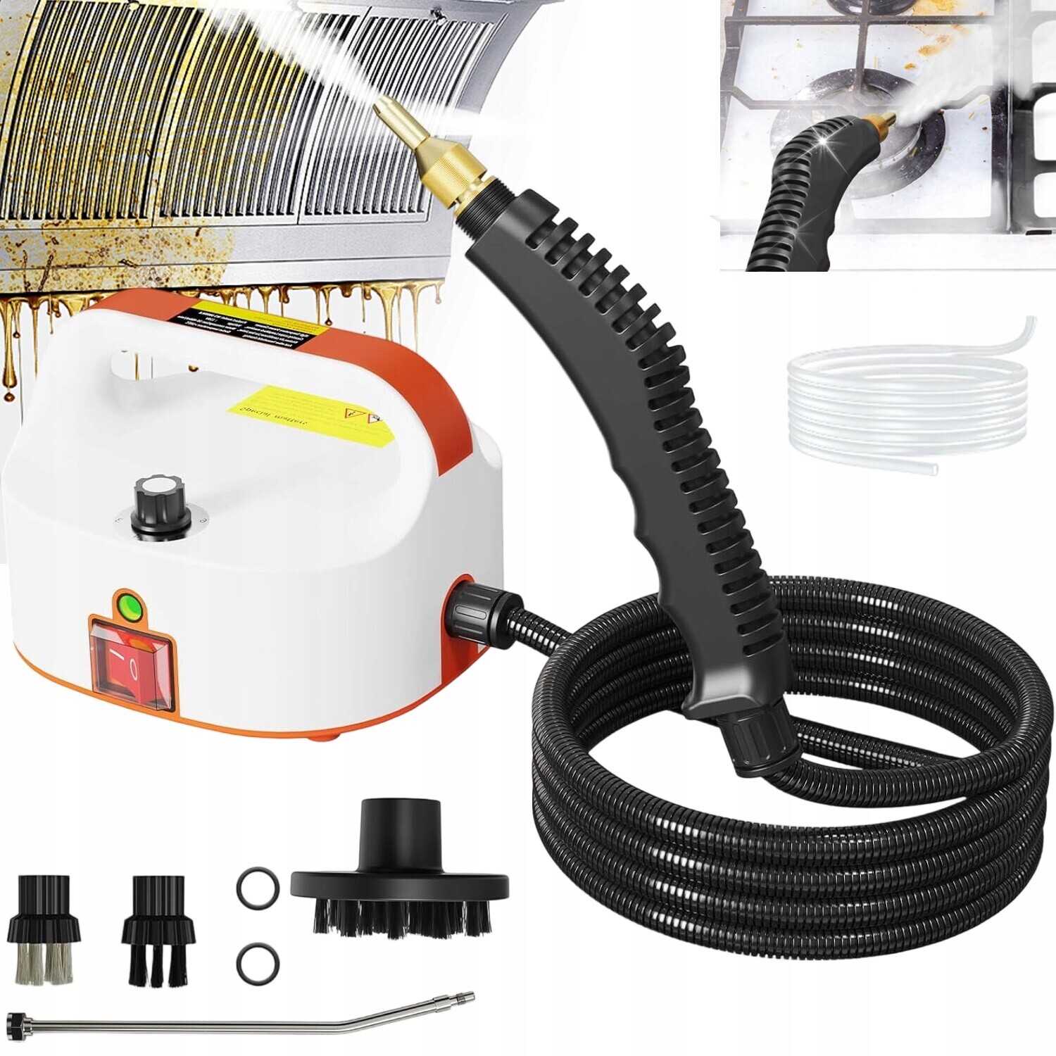 Přenosná parní žehlička 1500 W pro spárování dlaždic a oken s příslušenstvím