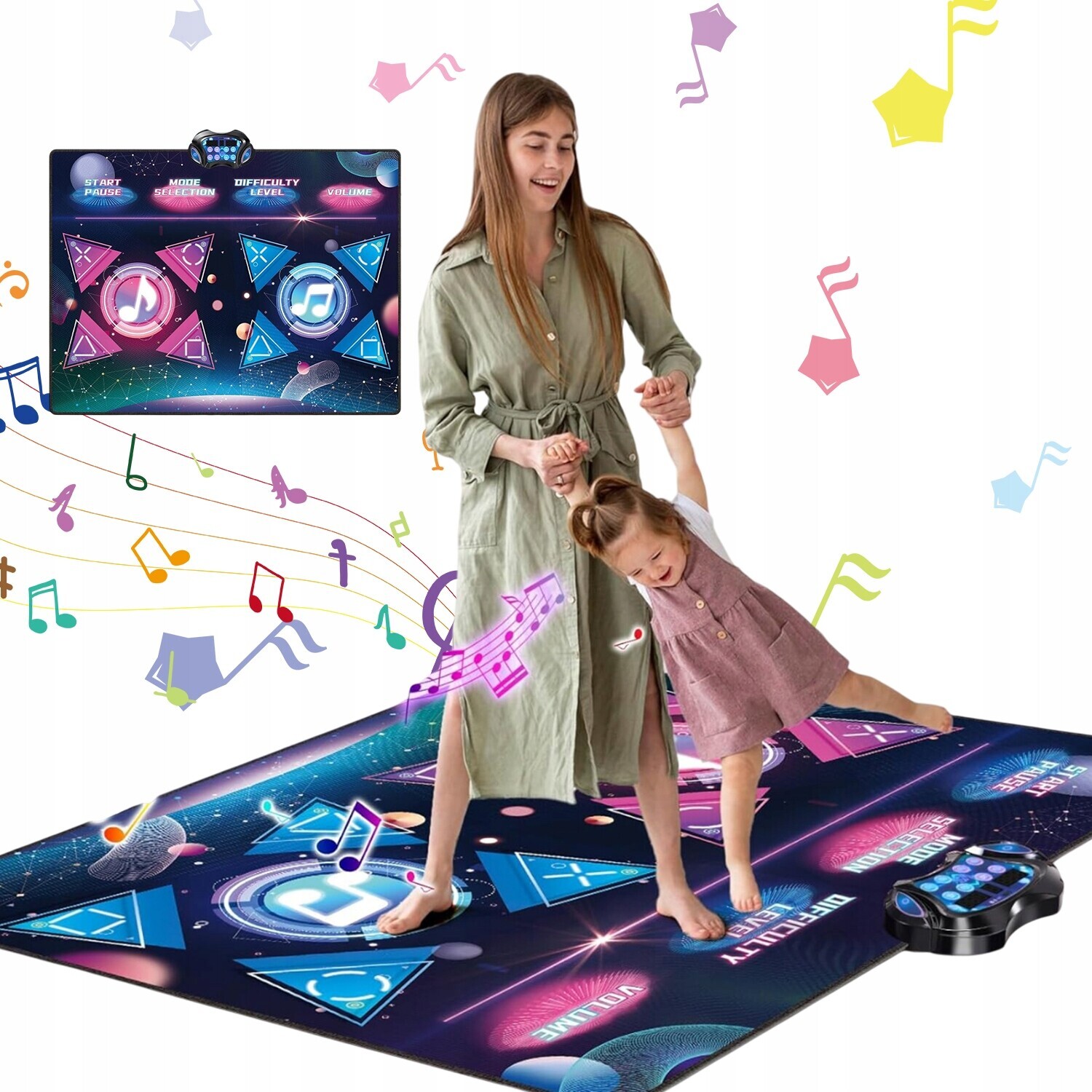 Bluetooth Taneční Podložka 12 Režimů S Hudbou A Světlem