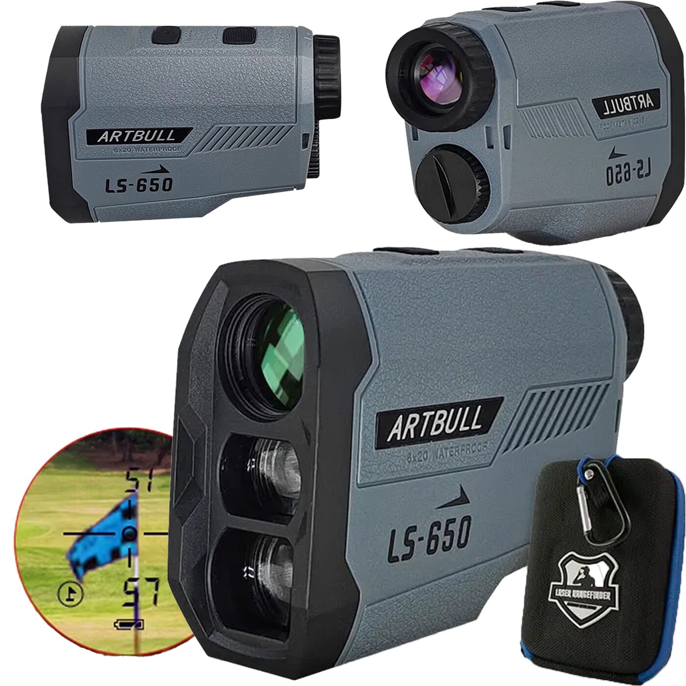 Profesionální laserový dálkoměr Lovecký 650 m Kompenzace sklonu Golf