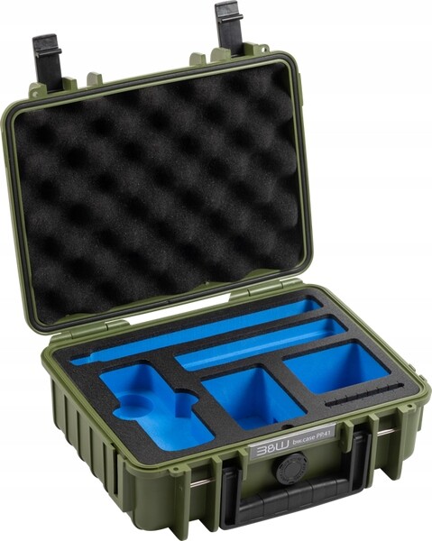 Profesionální kufr B&w pro kameru s příslušenstvím Insta360 X4 X5 Khaki